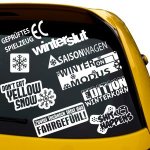 Winterauto Aufkleber