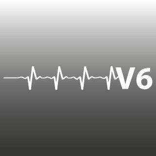 Puls V6 Aufkleber