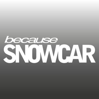 because SNOWCAR Aufkleber