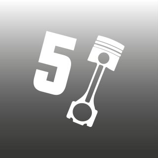 V5-Zylinder Aufkleber