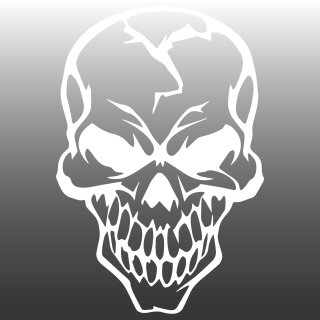 Cracked-Skull Aufkleber
