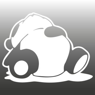 Panda liegend Aufkleber