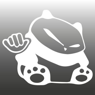 Panda Wave Aufkleber