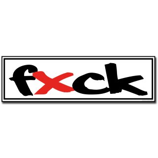 fxck Slap Aufkleber