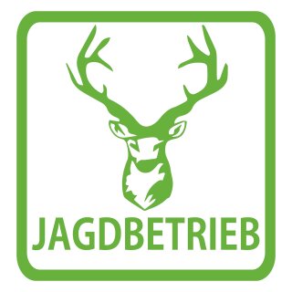 Jagdbetrieb Aufkleber DJV J&auml;ger Zubeh&ouml;r...