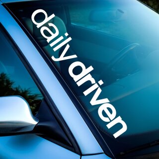 Daily driven AutoAufkleber Uni Farbe (UNI)