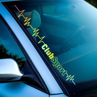 Herzschlag Clubsport Aufkleber (Hologramm)