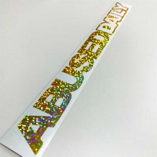 Abused Daily Hologramm Aufkleber Oilslick