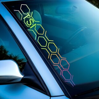 Wabenmuster TSI AutoAufkleber (Hologramm)