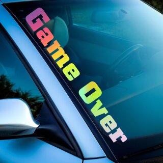 Game Over Aufkleber Oilslick