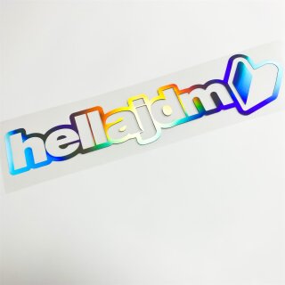 hella jdm Aufkleber Hologramm