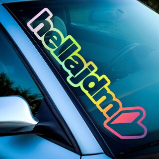 hella jdm Aufkleber Hologramm