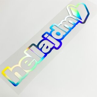 hella jdm Aufkleber Hologramm