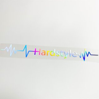 Herzschlag Hardstyle Auto Aufkleber Hologramm Style (Hologramm)