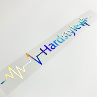 Herzschlag Hardstyle Auto Aufkleber Hologramm Style (Hologramm)