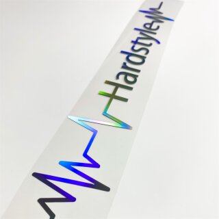 Herzschlag Hardstyle Auto Aufkleber Hologramm Style (Hologramm)
