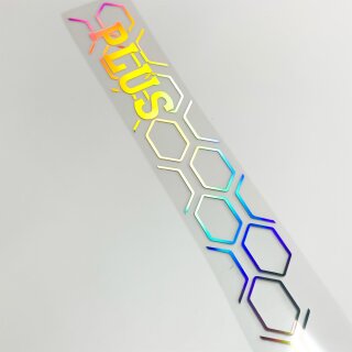 Wabenmuster Plus -  Aufkleber Hologramm