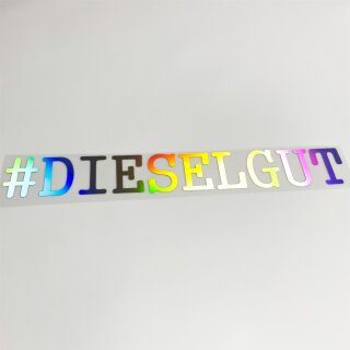 #Dieselgut Auto-Aufkleber Hologramm