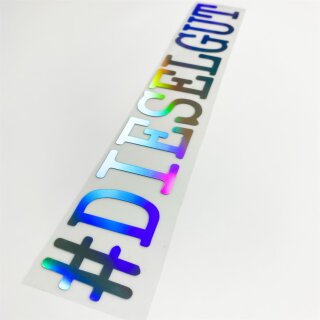 #Dieselgut Auto-Aufkleber Hologramm