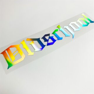 Oldschool Aufklebe Hologramm