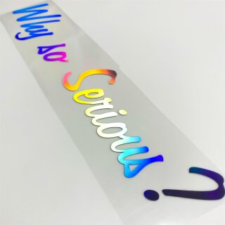 Why so Serious? Aufkleber Hologramm