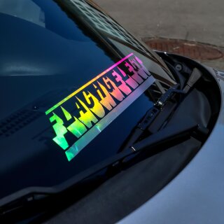 Flachgelegt Aufkleber Hologramm