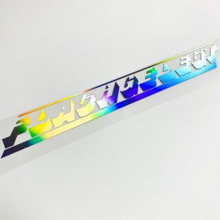 Flachgelegt Aufkleber Hologramm