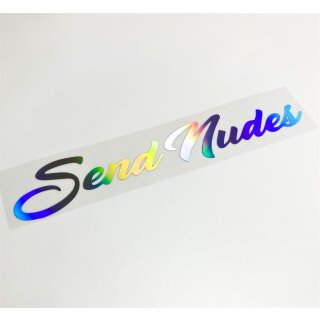 Send Nudes  Autoaufkleber Hologramm