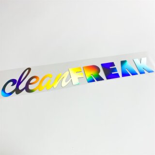 clean FREAK Aufkleber Hologramm Oilslick