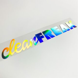 clean FREAK Aufkleber Hologramm Oilslick