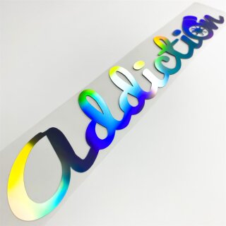 addiction Turbo Aufkleber Hologramm Oilslick