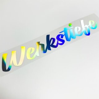 Werkstiefe Autoaufkleber slick oil Hologramm
