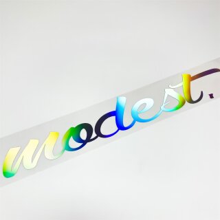 modest. Autoaufkleber slick oil Hologramm