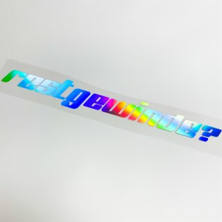 restgewinde? Autoaufkleber slick oil Hologramm