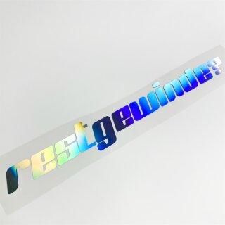restgewinde? Autoaufkleber slick oil Hologramm