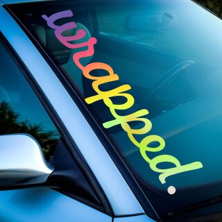 wrapped.Autoaufkleber slick oil Hologramm