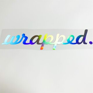 wrapped.Autoaufkleber slick oil Hologramm