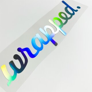 wrapped.Autoaufkleber slick oil Hologramm
