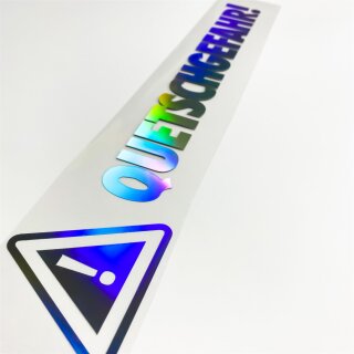 Quetschgefahr! Autoaufkleber slick oil Hologramm