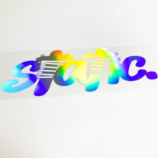 Static. Autoaufkleber slick oil Hologramm