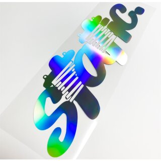 Static. Autoaufkleber slick oil Hologramm