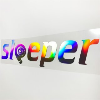 sleeper Turbo Autoaufkleber slick oil Hologramm