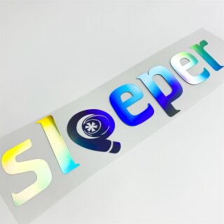 sleeper Turbo Autoaufkleber slick oil Hologramm