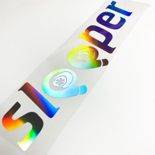 Sleeper Doppel Turbo Autoaufkleber slick oil Hologramm