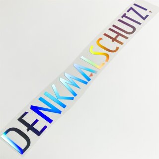 Denkmalschutz Autoaufkleber slick oil Hologramm