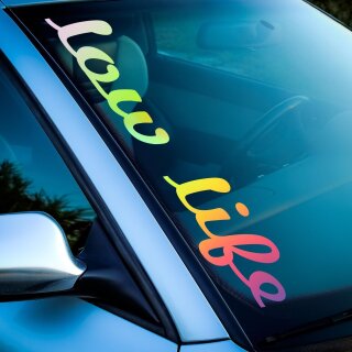 low life Autoaufkleber slick oil Hologramm