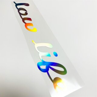 low life Autoaufkleber slick oil Hologramm
