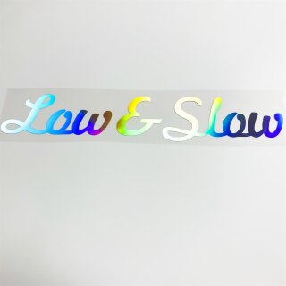 Low &amp; Slow Autoaufkleber slick oil Hologramm