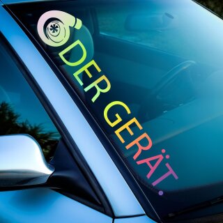 Turbo Der Ger&auml;t.Autoaufkleber slick oil Hologramm