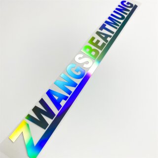 Zwangsbeatmung Aufkleber Hologramm Sticker
